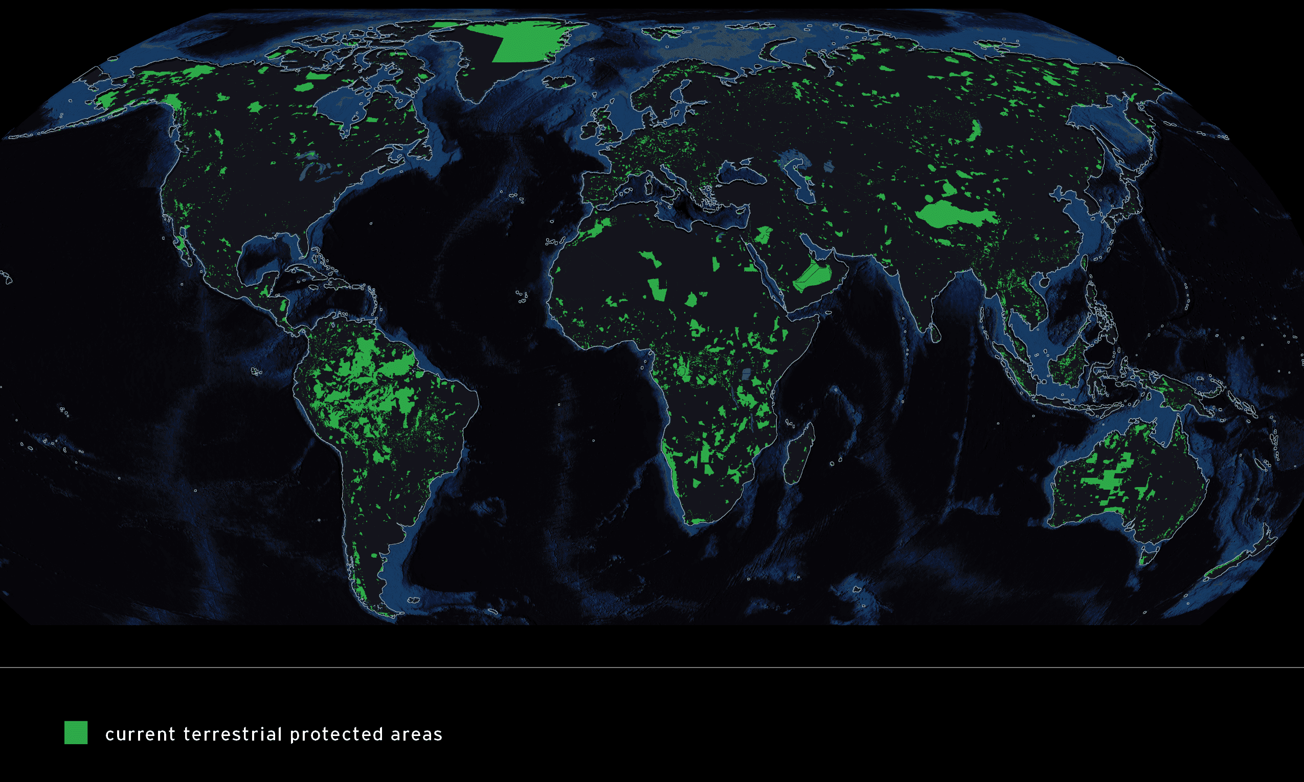 Terrestrial Protected Areas current with ocean