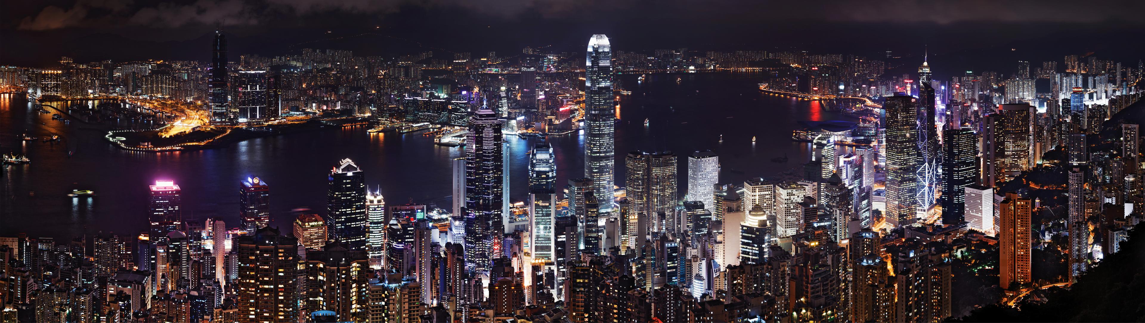 Solutions Hero Image Cities and Industry Overview HK Night