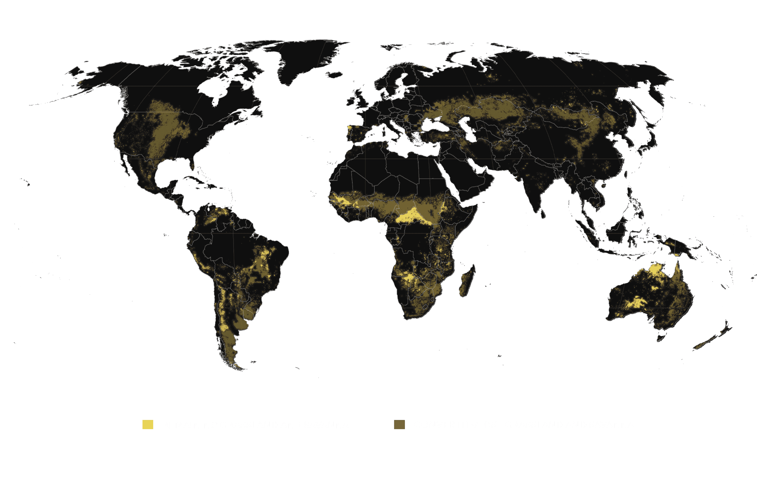Greenprint Conservation Restoration Historic Grasslands Map w Key