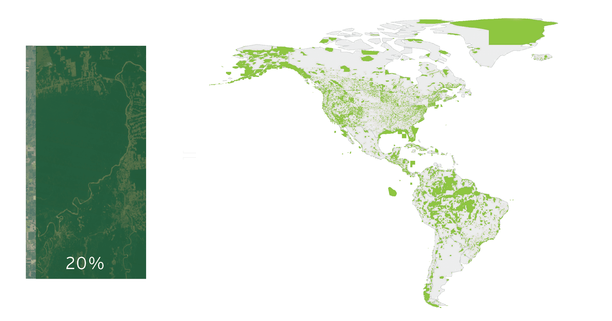 Eat 20% Less Meat give land back to nature map diagram