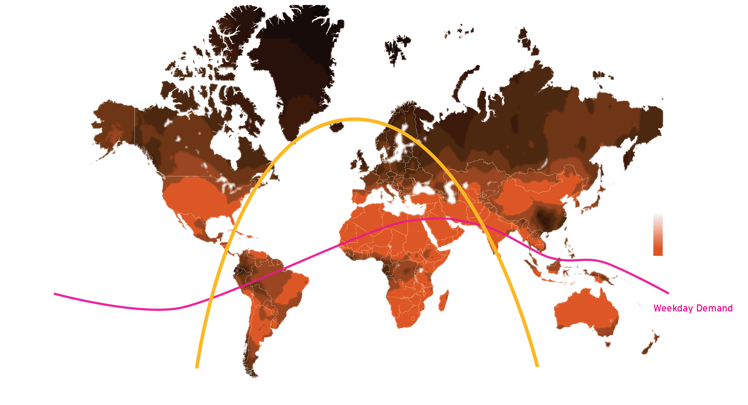 solar map - through the day