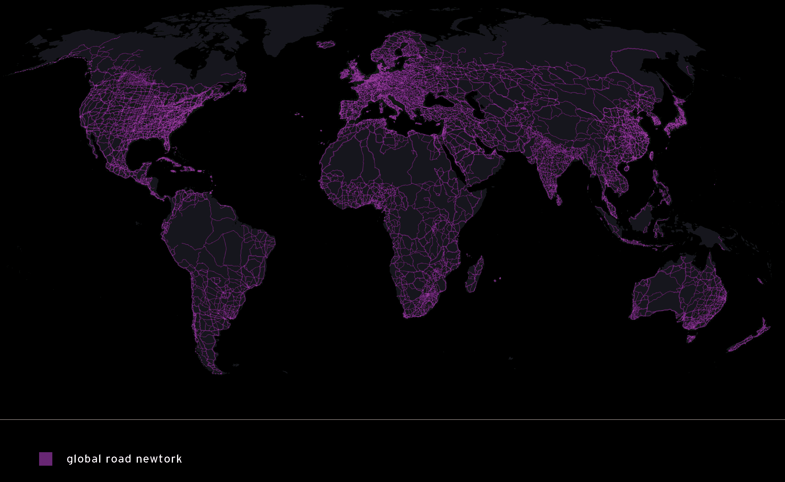 Drive Less  - Roads Current Map with key