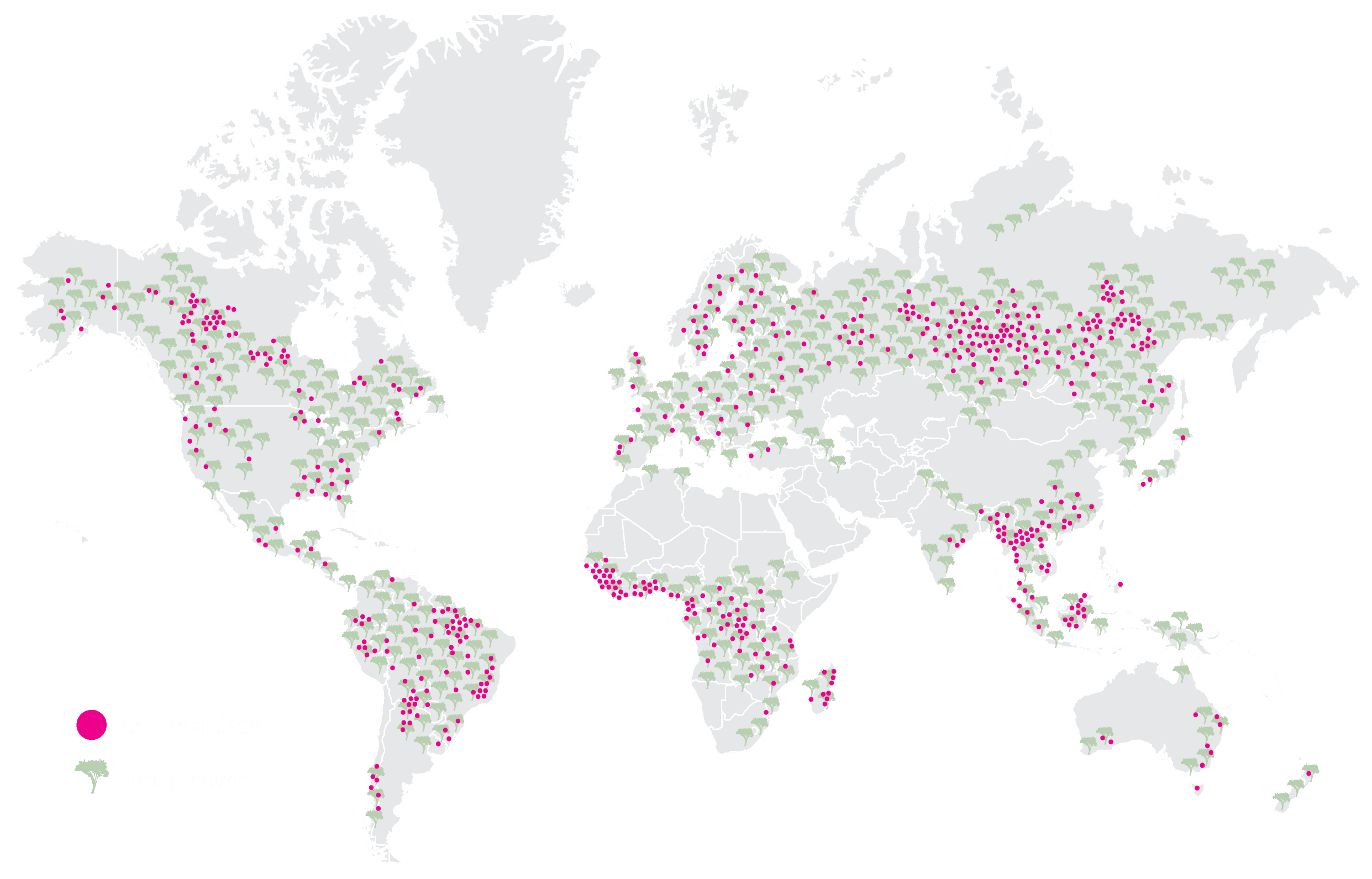 recycle all paper and wood map