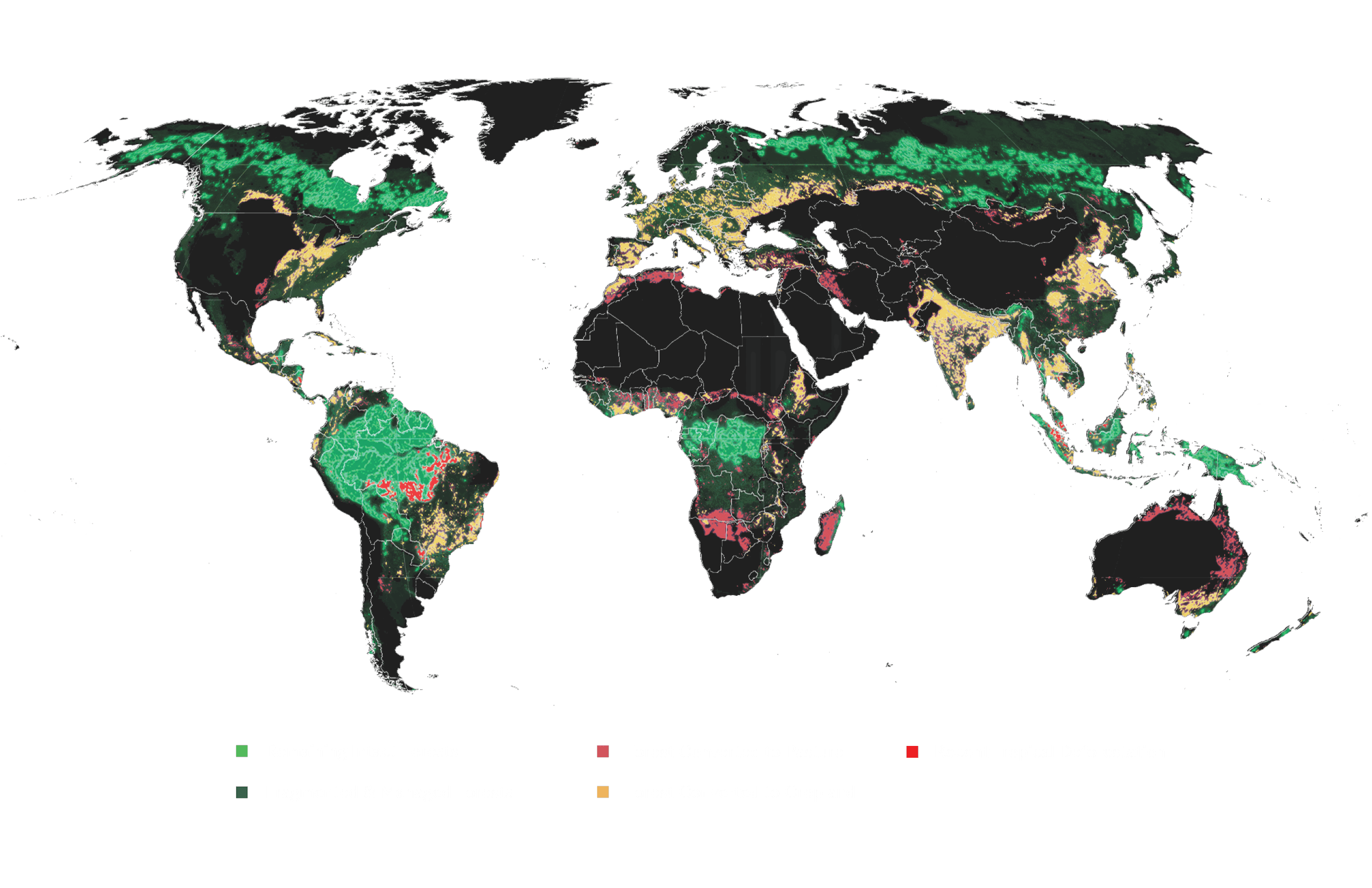 Greenprint Conservation Restoration Forest Conversion Map w Key