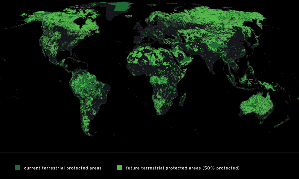 Current and Future Protected Areas map with key