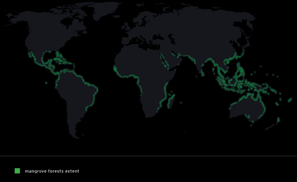 Mangrove Forests extent w key
